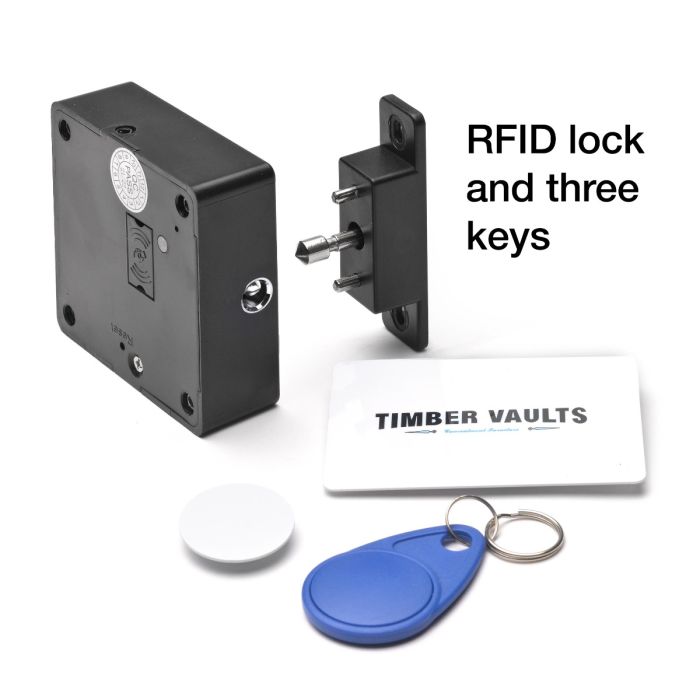 Ace Small Concealment Shelf in Black Finish w/ RFID Lock - 
